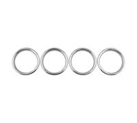 Embellecedor Ventilación Compatible Con RS3 8V 2015 2016 2017 2018 2019 2020 Pegatinas Anillo Decorativas Para Salida Aire Coche Cubierta Embellecedora Ventilación Accesorios Interiores