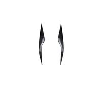 Embellecedores de faros delanteros de ABS Compatible con Ford Focus MK 2.5 2008-2011, embellecedores de párpados delanteros, decoración, piezas de automóvil, accesorios para coche.(Glossy Black)