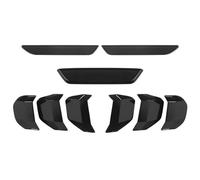 Embellecedores de luz Trasera de Coche ABS para Faros antiniebla Rueda Cejas decoración para Mustang 2018-2023 (9 Unidades)