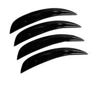 Embellecedores Laterales Universales Curvos Antiarañazos Para Guardabarros, Tira Protectora Para Llantas, Adhesivo Para Coche Embellecedor Arco Rueda(Black 4pcs)