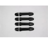 Embellecedores Manija Puerta ABS Cromado Fibra Carbono Estilo Negro Para Subaru Para Impreza 2017 2018 2019 2020 2021 Funda para manija de puerta de coche(Type F)