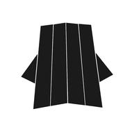 Embellecedores Negros para los pilares de Las ventanillas de Las Puertas del Audi Q3 8U 2012-2018. Cubiertas Protectoras para los pilares B centrales de Las ventanillas del Coche.