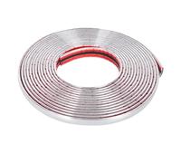 Embellecedores para Coches, Cromado Adhesivo Moldura Tira, para Decoracion de Níquel Cromo para Coche, Tira Adhesiva para Moldura Coche, Tira Adhesiva para Decoracion (10 mm x 5 m)