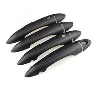 Embellecedores Para Manijas De Puertas Exteriores Fibra Carbono, Brillantes Y Mate, Con Diseño Sarga 3K Para Alfa Para Romeo Para Giulia Para Stelvio Tonale Embellecedor Manija(Matt Carbon)