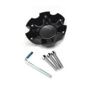 Embellecedores Tapacubos Central Llanta Rueda para Ballistic LG0805-10 WX04-135/139.7-6H S712-1 De 5,5" Y 6 Espárragos, Plástico Negro Mate, 2 Unidades