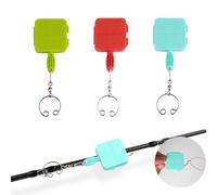Embhlitfe Herramienta para atar nudos de pesca, 3 accesorios de pesca portátiles para almacenamiento seguro de ganchos, herramienta multifuncional para atar líneas de pescado y protector de señuelo