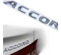 Emblema 3D de repuesto para la parte trasera de Accord, insignias de coche, logotipo, decoración de cajuela, modificación del emblema (plateado)