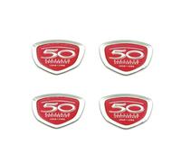 Emblema 3D Etiqueta Logotipo Carcasa Carenado Adhesivo para DIO AF24 AF38 AF52 Julio, AF52E 50 Aniversario(Negro)