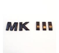 Emblema 3D negro MKIII MK3 para la parte trasera del coche y camión trasero, insignia cromada roja compatible con Volkswagen VW Golf Jetta MK3 (solo trasero)