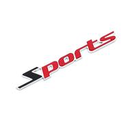 Emblema 3D para Maserati Levante MC20 Quattroporte V GT S M156, Logo Capó Delantero y Maletero, Insignia de Reemplazo Tuning,Red-2