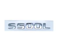 Emblema ABS Plateado Negro Brillante S480 S500 S560 S580 S600 Compatible con S W222 W223 Insignia Trasera Lateral del Coche Placa de identificación Etiqueta Adhesiva con Logotipo(4MATIC,Silver)