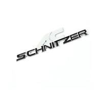 Emblema adhesivo 3D for coche, insignia de metal, AC SCHNITZER M 3 5 E46 E39 E36 E60 E90 E39 X1 X3 X5 X6, estilo de alto rendimiento(Black AC)