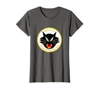 Emblema ala 12 Ejército del Aire español F-18 Caza Camiseta, Mujer, Asfalto, L