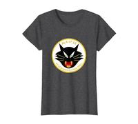 Emblema ala 12 Ejército del Aire español F-18 Caza Camiseta, Mujer, Jaspeado Oscuro, L