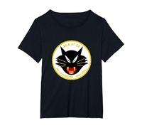 Emblema ala 12 Ejército del Aire español F-18 Caza Camiseta, Mujer Tallas Grandes, Negro, 2XL Grande