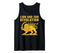 Emblema Antiguo de la Herencia Persa de la revolución del León y el Sol Camiseta sin Mangas