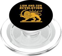 Emblema Antiguo de la Herencia Persa de la revolución del León y el Sol PopSockets PopGrip para MagSafe