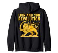 Emblema Antiguo de la Herencia Persa de la revolución del León y el Sol Sudadera con Capucha