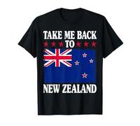 Emblema clásico de la Bandera Retro de Nueva Zelanda Take Me Back Camiseta
