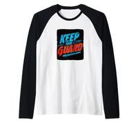 Emblema Cool Keep Your Guard Look Camiseta Manga Raglan