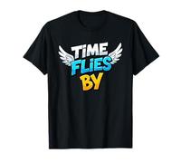 Emblema Cool Time Flies by Statement Camiseta