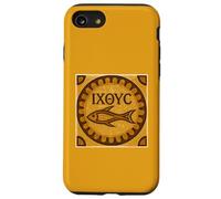 Emblema Cristiano temprano del símbolo del pez de Ichthys para Jesucristo Carcasa para iPhone SE (2020) / 7/8