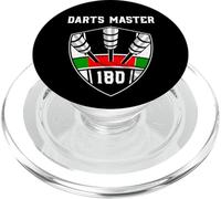 Emblema Dardos 180 o Sonido Jugador de Dardos Maestro de 80 Dardos. PopSockets PopGrip para MagSafe