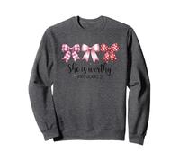 Emblema de arco de Proverbios 31 She Is Worthy Sudadera