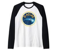 Emblema de astronomía Espacial del Cometa interestelar 3I Atlas 2025 N1 Camiseta Manga Raglan