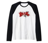 Emblema de bandera roja para hombre y mujer Camiseta Manga Raglan