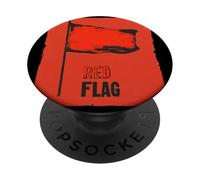 Emblema de bandera roja PopSockets PopGrip Adhesivo