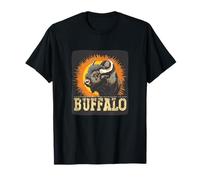 Emblema de Buffalo Trail para un viaje fresco al salvaje oeste Camiseta