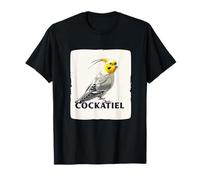Emblema de cacatúa para amantes de las aves bonitas y alegres Camiseta