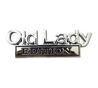 Emblema de coche Old Lady Adhesivo metálico decorativo 3D universal, | Pegatinas Deportivas para Coche Vehículos SUV camión maletero puerta capó lateral trasera frontal techo