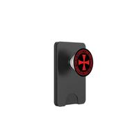 Emblema de Cruz de Caballeros templarios | Christianity Black PopSockets PopWallet para MagSafe