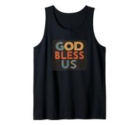 Emblema de discurso Cool God Bless Us Camiseta sin Mangas
