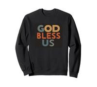 Emblema de discurso Cool God Bless Us Sudadera