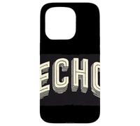 Emblema de Eco Divertido para Amantes del Habla Carcasa para iPhone 15 Pro