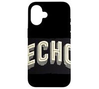 Emblema de Eco Divertido para Amantes del Habla Carcasa para iPhone 16