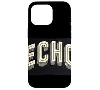 Emblema de Eco Divertido para Amantes del Habla Carcasa para iPhone 16 Pro