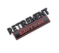 Emblema de edición de jubilación, calcomanía de metal 3D, emblema de coche, apto para camión, SUV, adhesivo fuerte, diseño retro, fácil de instalar, detalles finos, decoración exterior