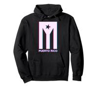 Emblema de estrella de Puerto Rico, estilo bandera de Boricua Sudadera con Capucha
