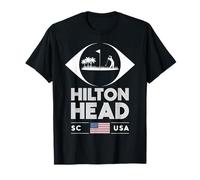 Emblema de Golf Vintage de Hilton Head South Carolina Camiseta