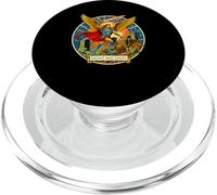 Emblema de Guerrero angélico de San Miguel Escudo divino PopSockets PopGrip para MagSafe