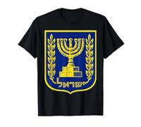 Emblema de Israel Menorah Bandera Israelí Jerusalén Judía Paz Camiseta