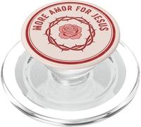 Emblema de Jesús Love Faith Rose Minimal Christian PopSockets PopGrip para MagSafe