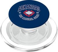 Emblema de la Bandera del Estado de Arkansas The Nature State Vintage Travel PopSockets PopGrip para MagSafe