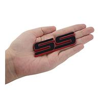 Emblema de la puerta delantera de los SS 3D Metal Badge Adhesivos de repuesto para 06-10 Chevr-olet 15211285 (Red Tim)