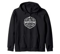 Emblema de mentalidad de Hombre de montaña para Exteriores Sudadera con Capucha