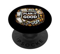 Emblema de mentalidad de planificación estructurada Plan It Good PopSockets PopGrip Adhesivo